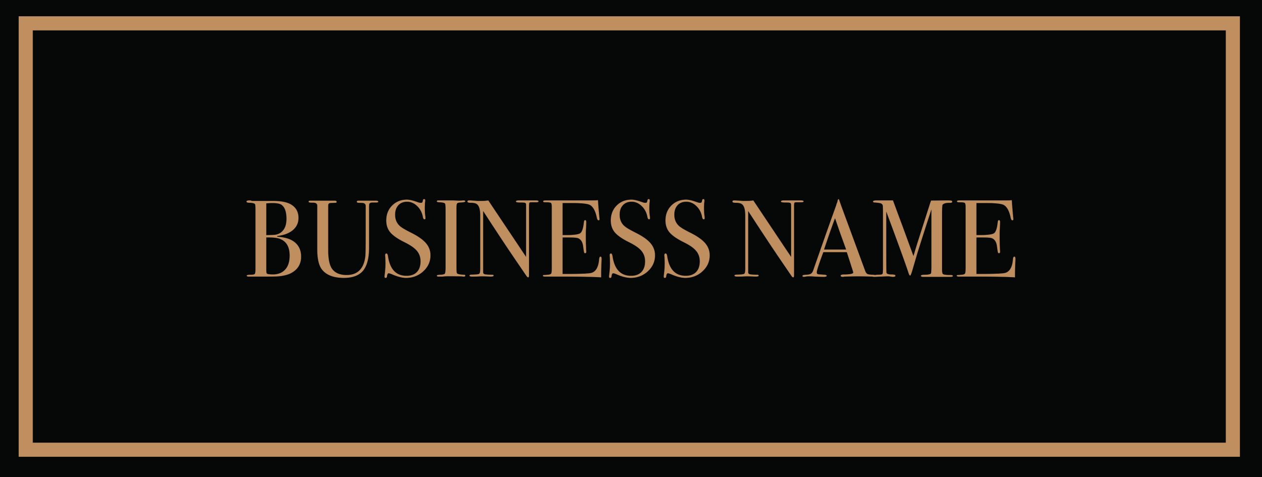 Terrace 3K Plaque 6x16 Business Name