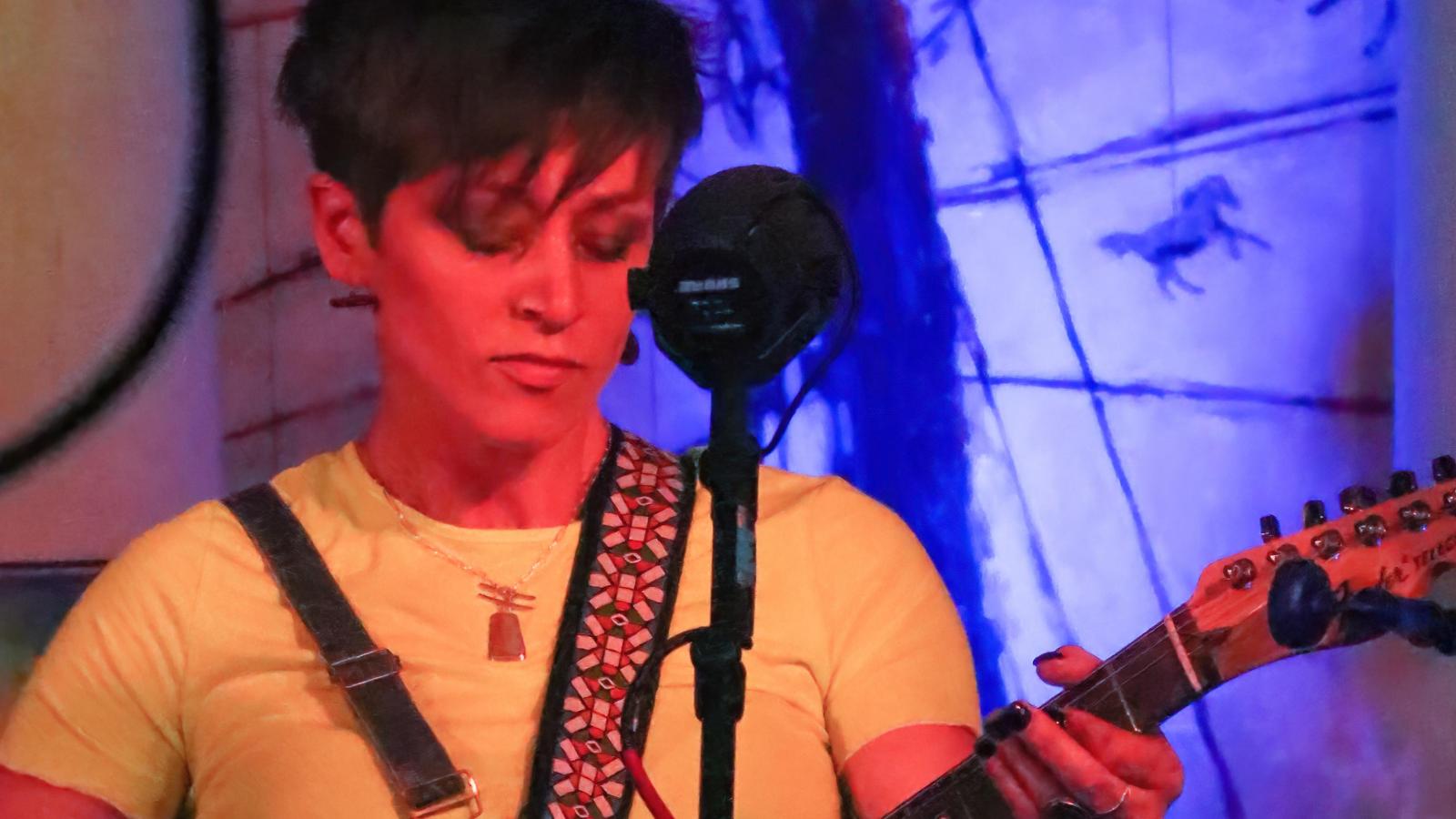 Aurora Baer with guitar
